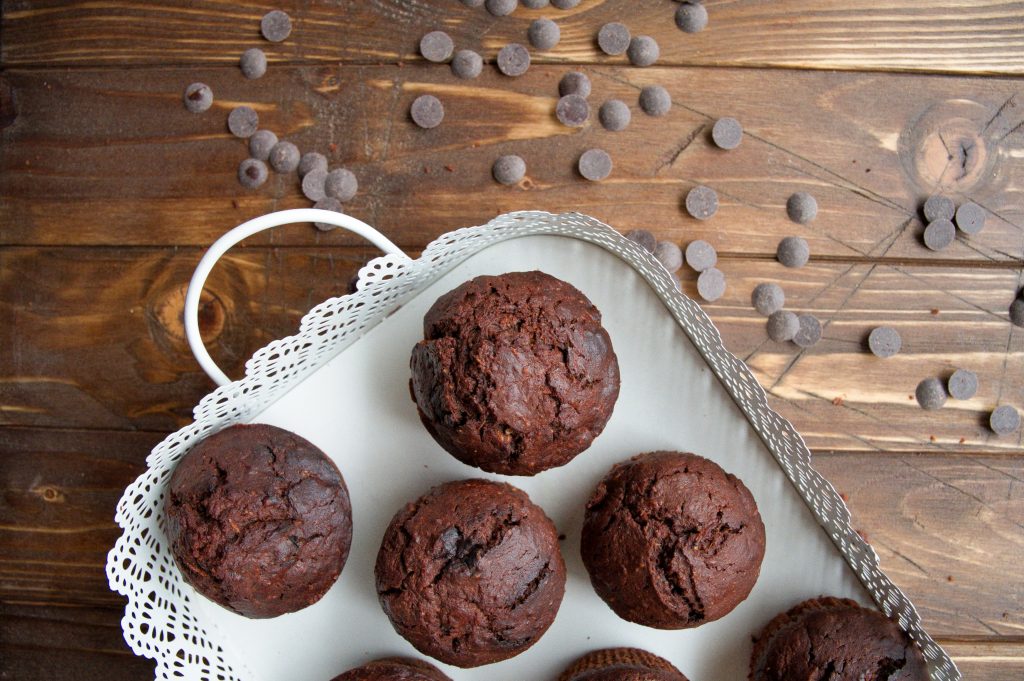 Gesunde Schoko-Zucchinimuffins