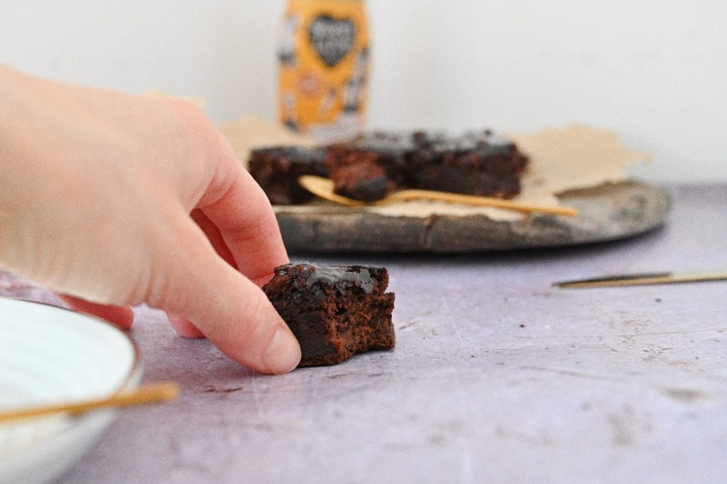 Süßkartoffeln in Brownies