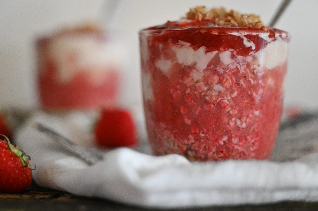 Erdbeer Cheescake im Glas