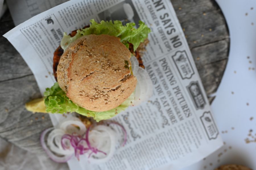 Foto von einem Burger